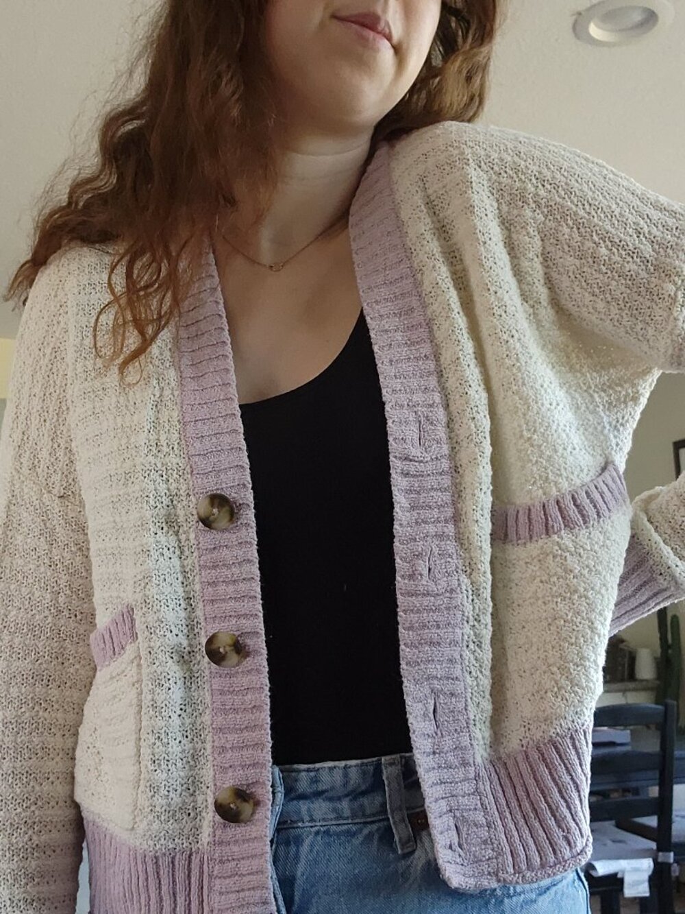Cute Colorblock Madewell Seabrook Cardigan Sweater